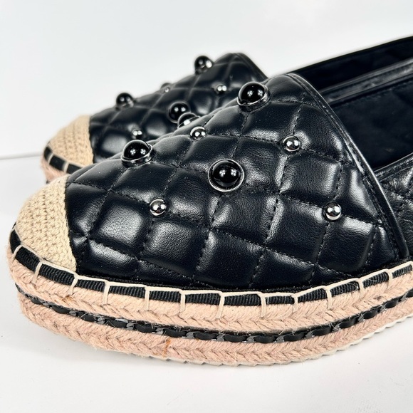 Karl Lagerfeld leather espadrilles, 11, NEW, platform, Elevated Streetwear - Picture 2 of 12